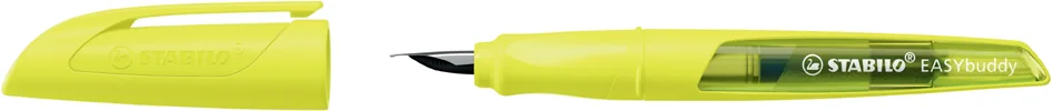STABILO Stylo plume EASYbuddy FLUO L, pour gauchers, jaune - OEM 5033/16-41