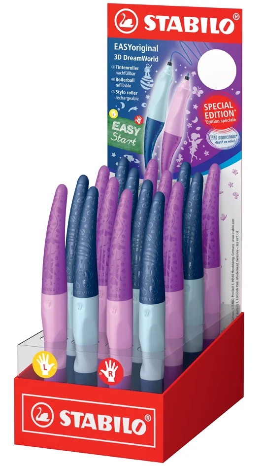 STABILO Stylo roller EASYoriginal 3D DreamWorld, présentoir - OEM 6890/16-8