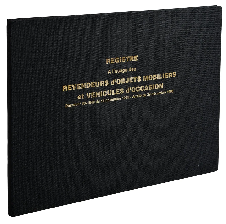 EXACOMPTA Registre d'objets mobiliers / véhicules d'occasion - OEM 41891D