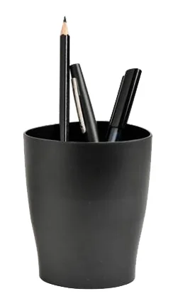 EXACOMPTA Pot à crayons ECOPEN, 1 compartiment, noir - OEM 676014D
