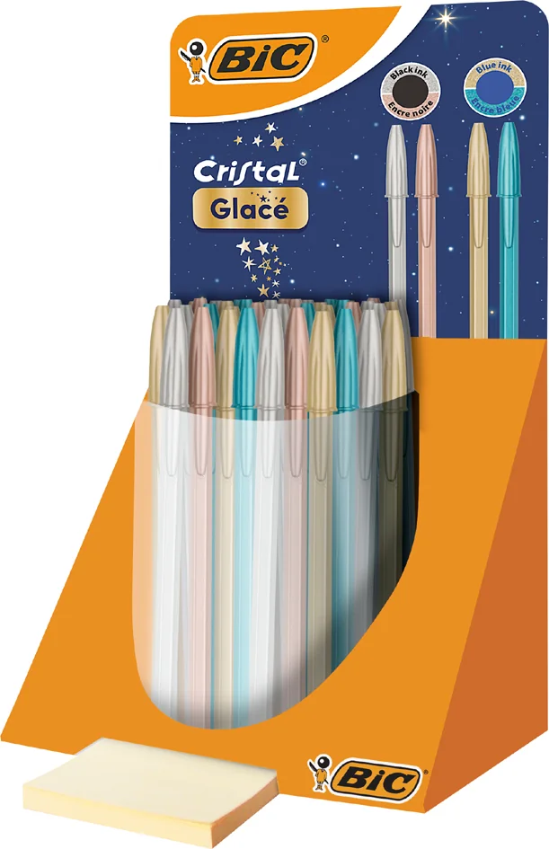 BIC Stylo à bille Cristal Glacé, présentoir de 40 - OEM 303176
