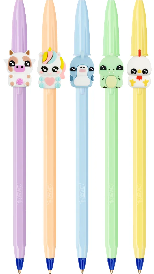 BIC Stylo à bille Cristal Pastel Figurine, carton de 20 - OEM 303755