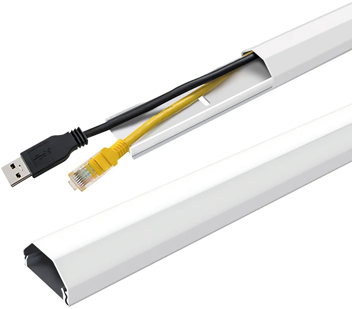LogiLink Goulotte à câbles, en aluminium, 750 mm, blanc - OEM KAB0115