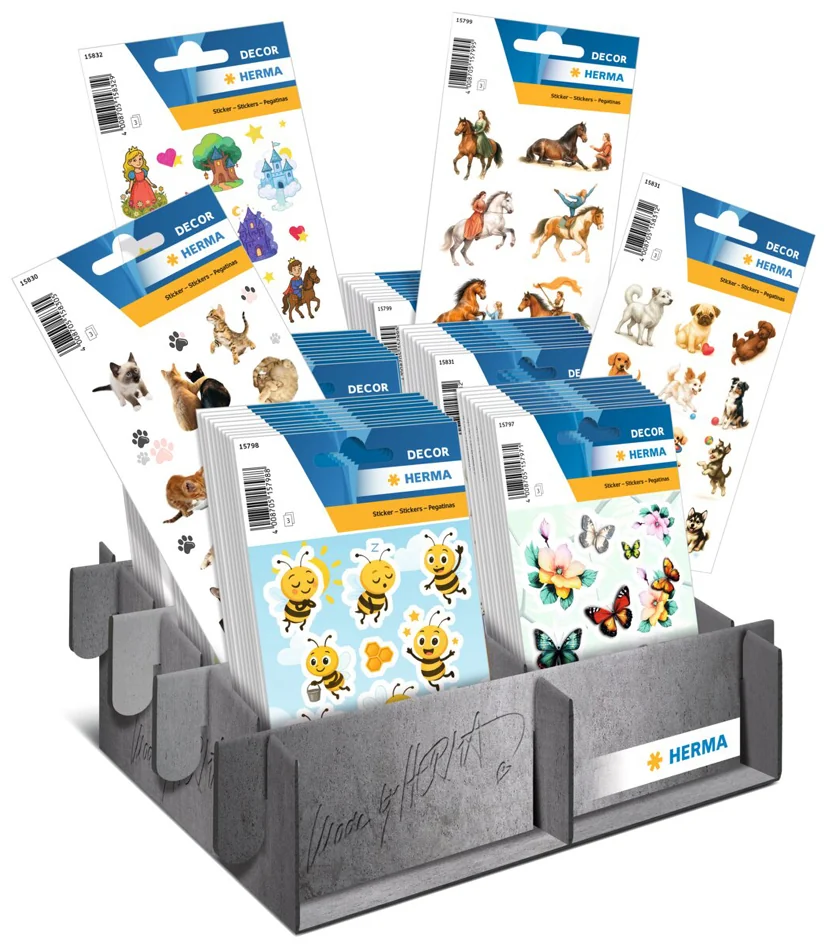HERMA Stickers DECOR Nouveautés 2026, présentoir - OEM 15833