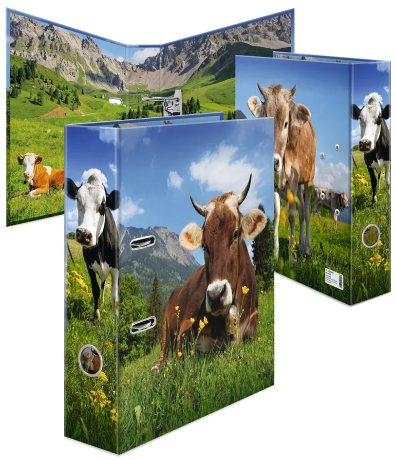 HERMA Classeur à motif 'Vache d'alpages', A4 - OEM 20140