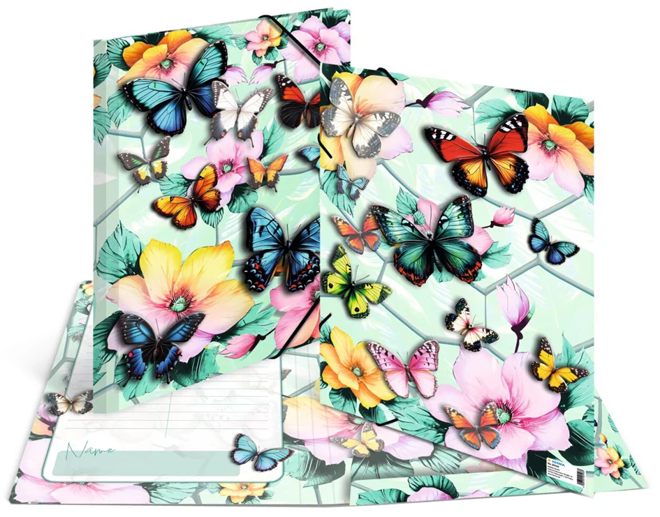 HERMA Chemise à élastique 'Papillons', carton, A3 - OEM 20193