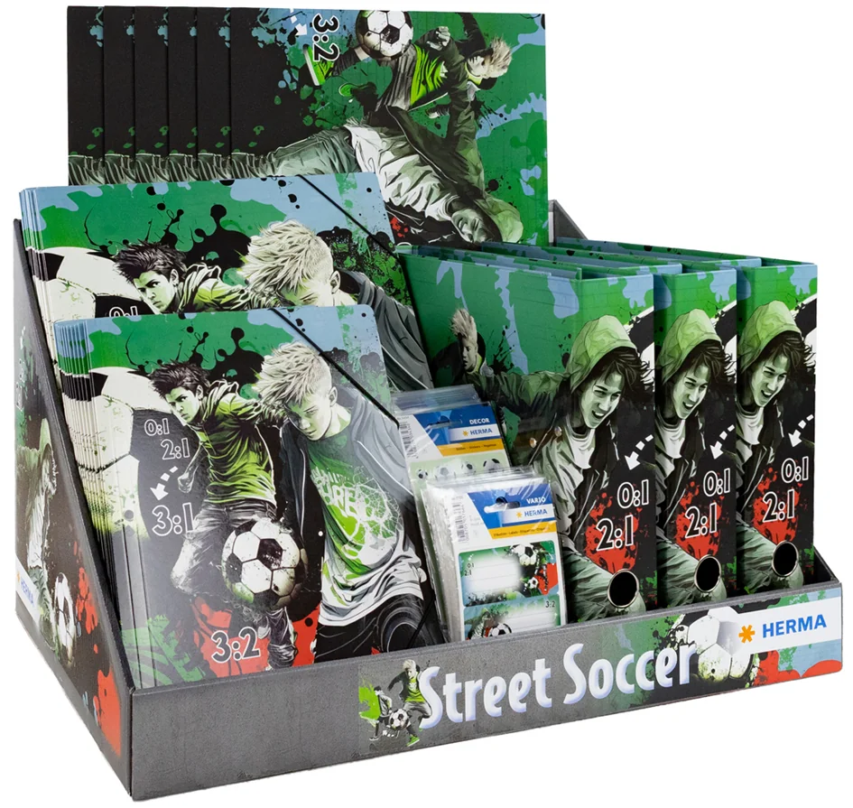 HERMA Série de motifs 'Street Soccer', présentoir - OEM 20165