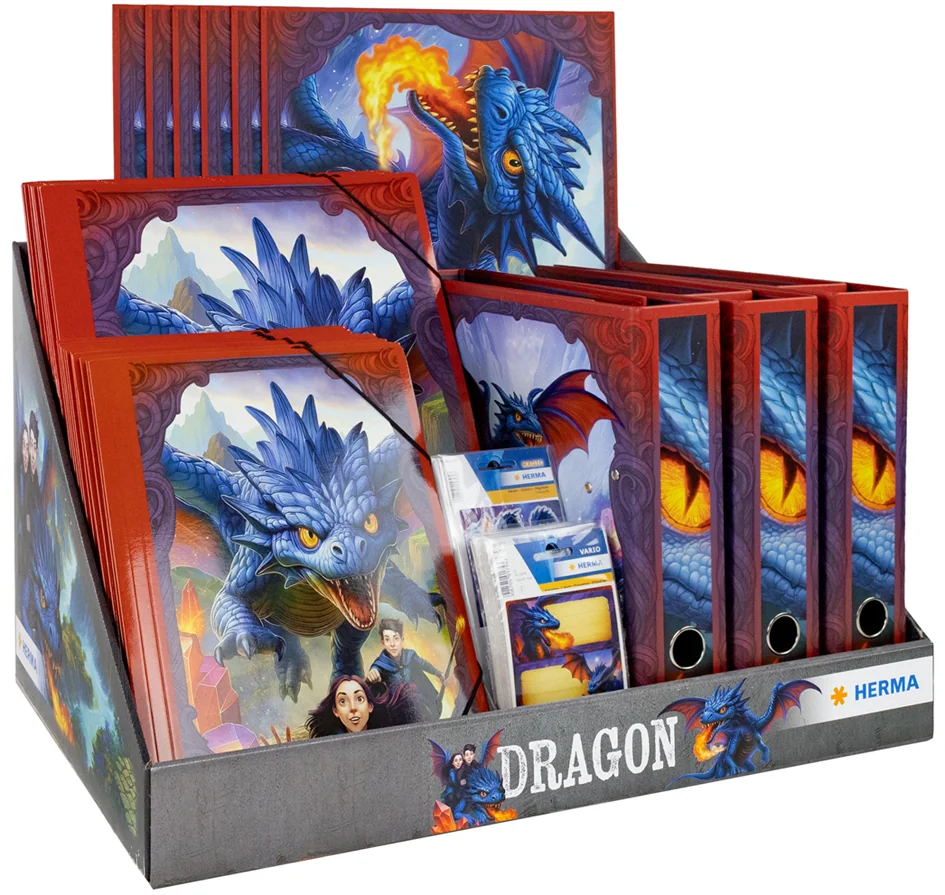 HERMA Série de motifs 'Dragons', présentoir - OEM 20169
