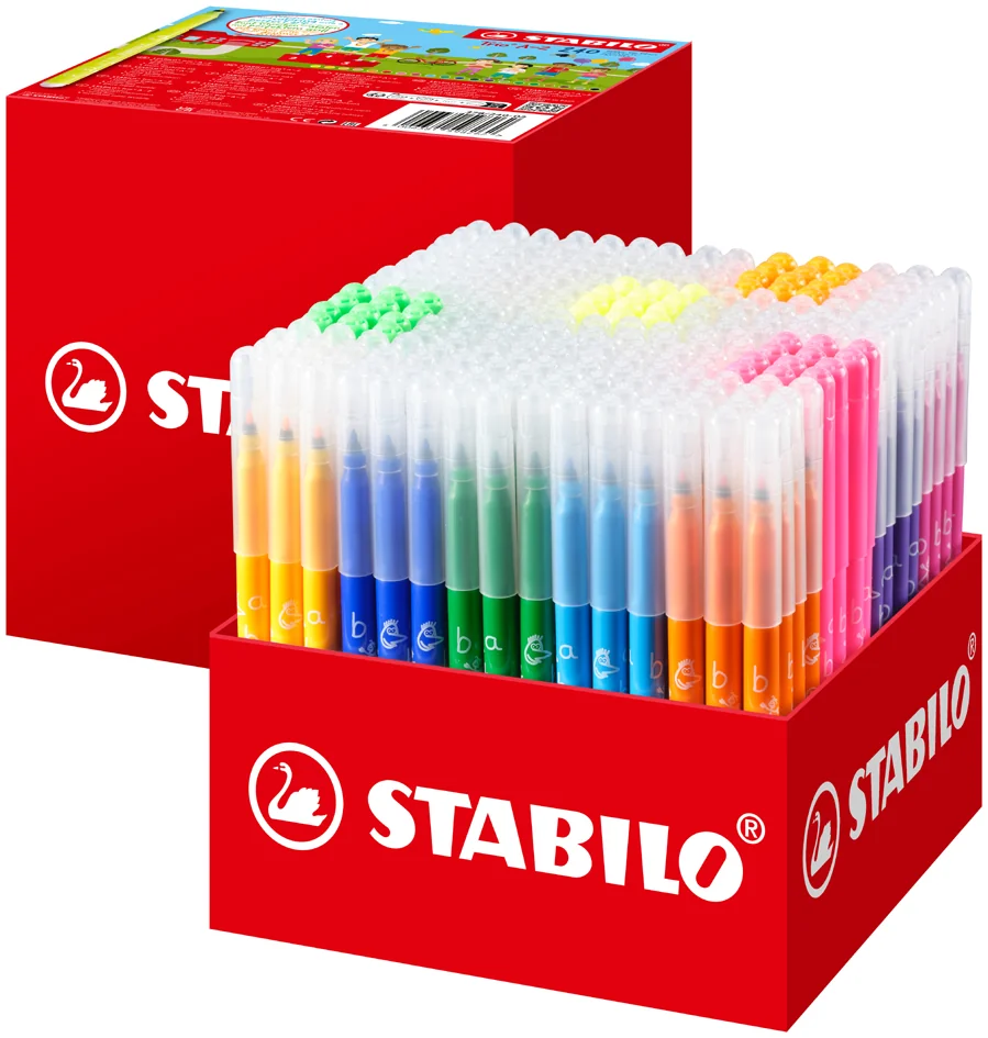 STABILO Feutre Trio A-Z, Maxi schoolpack de 240 pièces - OEM 378/240-02
