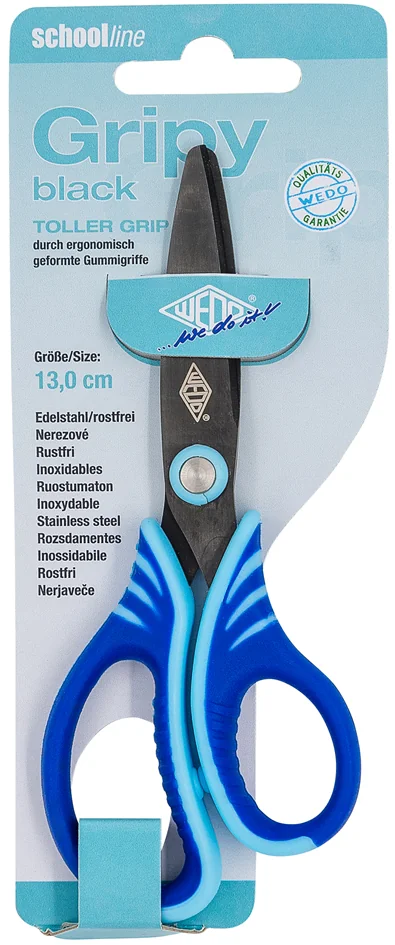 WEDO Ciseaux de bricolage Gripy black, pointu, 130 mm - OEM 77167