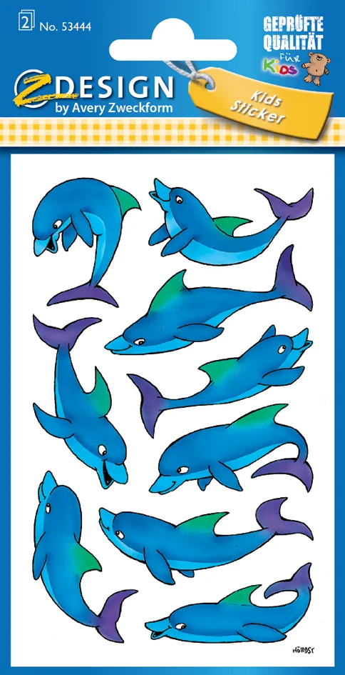 AVERY Zweckform Sticker ZDesign KIDS 'Dauphins' - OEM 53444
