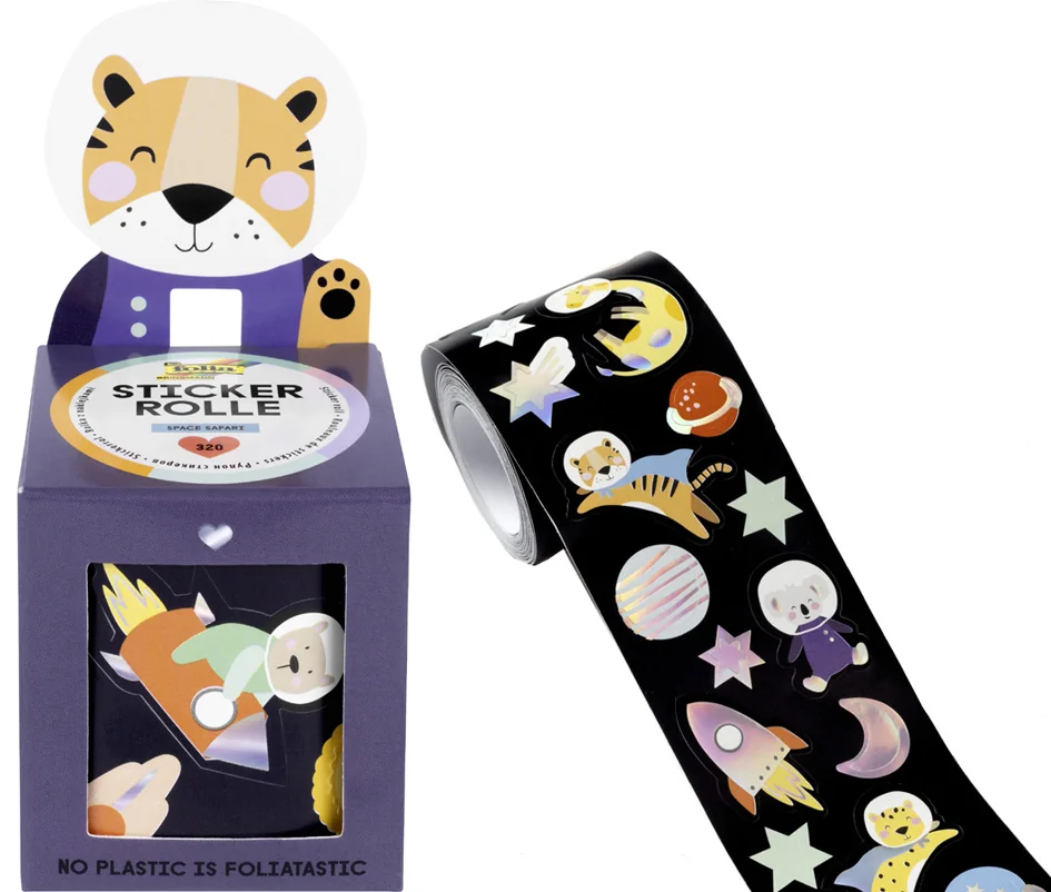 folia Sticker SPACE SAFARI, sur rouleau, 4 m - OEM 27103