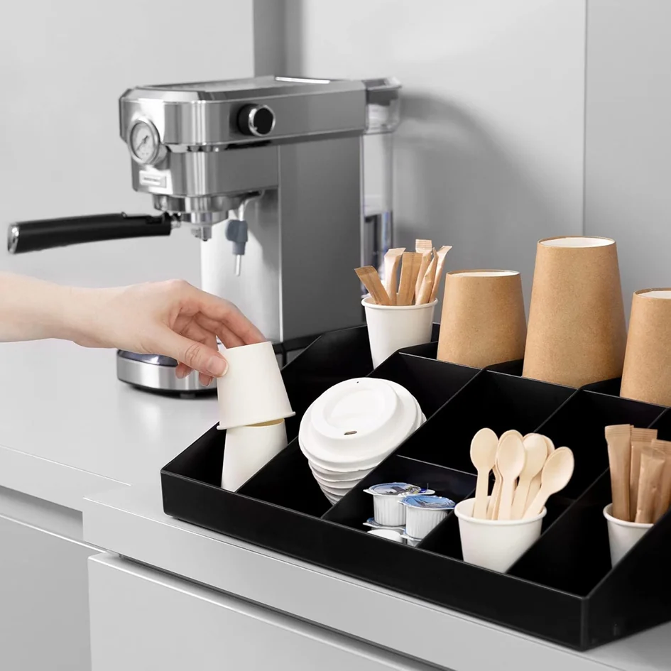 deflecto Organiseur thé & café, 7 compartiments - OEM DEFCOC7