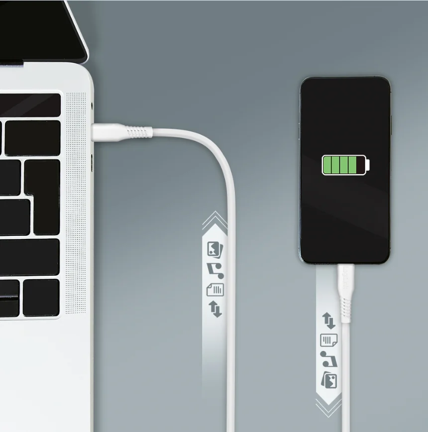 LogiLink Câble USB 2.0, USB-C - USB-C, 0,5 m, blanc - OEM CU0261
