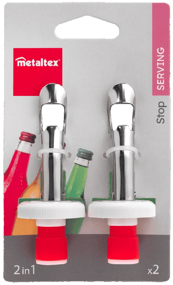 metaltex Bouchon à levier, inox, set de 2 - OEM 257210010