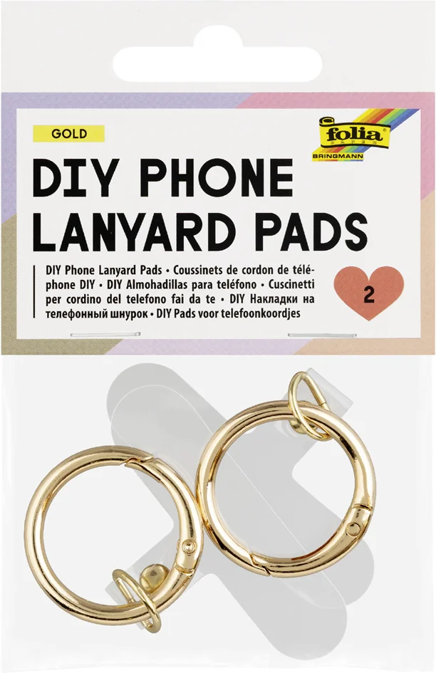 folia Attache de lanière de téléphone portable DIY, or - OEM 78601